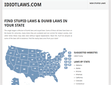 Tablet Screenshot of idiotlaws.com